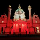 Karlskirche Red Wednesday